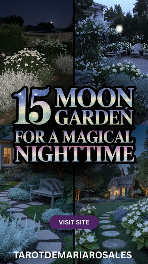 15 Moon Garden Ideas to Create a Magical Nighttime Escape 🌙🌸 | Moon ...