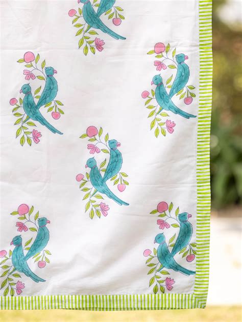 Mithhu Raja Hand Block Printed Cotton Dohar – Pinklay