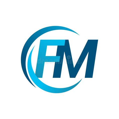 Initial Letter FM Logo Design Vector Template. Creative Linked ...