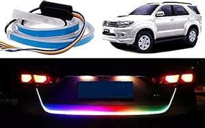 Selifaur 48Inch Ice Blue & Red DRL LED Brake with Side Turn Signal ...