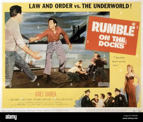 RUMBLE ON THE DOCKS, US poster, 1956 Stock Photo - Alamy