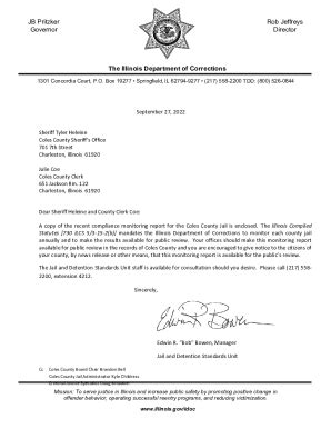 Fillable Online Chief Deputy Tyler Heleine appointed as Coles County ...