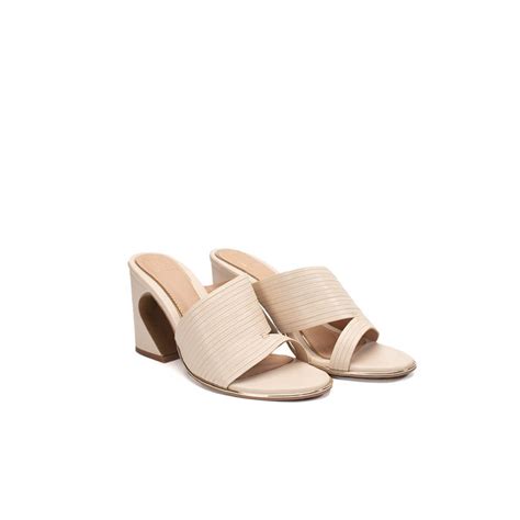 Buy Heel Your Sole KIKO Cream Sandal Heels Online