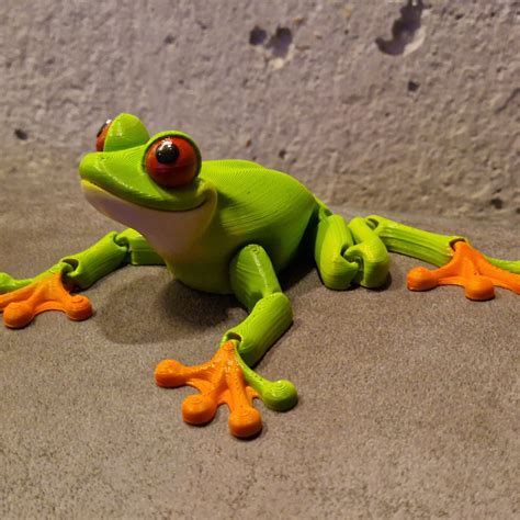 Imprimer en 3D Cute Flexi Print-in-Place Grenouille • Fabriqué avec une ...
