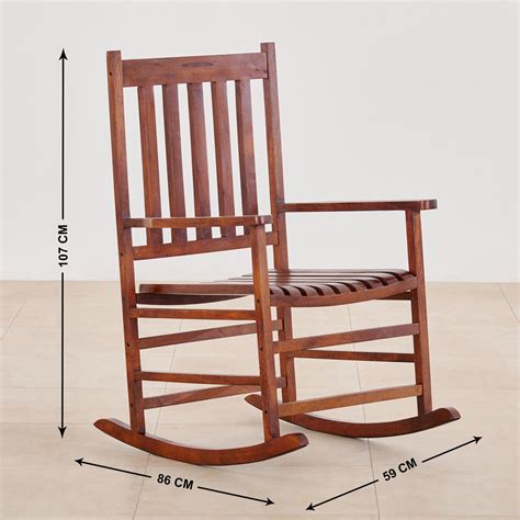 Buy Lupin Mango Wood Rocking Chair - Brown from Home Centre at just INR ...