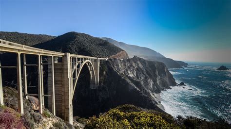 4K, California, water, Big Sur, Bixby Creek Bridge, ultrawide, HD Wallpaper | Rare Gallery
