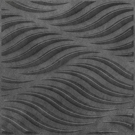 Grey Swirl 3D Wall Panel | 1.6 ft x 1.6 ft | Nexa Gray - 15 mm | Grey ...