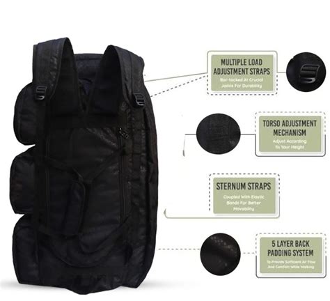 AZAD GEARS ARMY HAND DUFFLE BAG 155 LTR WITH EXTRA PACE BIG SIDE POCKE ...