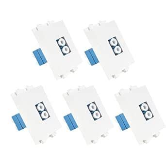 Wumedy LC to LC Coupler Multimode 128 Type LC Dual Core Fiber Socket ...