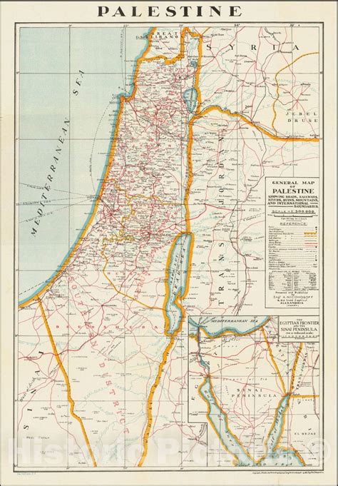 Original Map Of Palestine