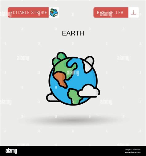 Earth Icon Simple Line 的图像结果