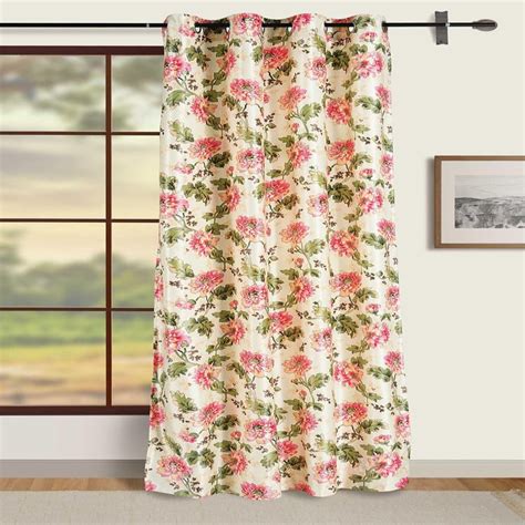 Buy SWAYAM Omega Floral Printed Room Darkening Door Curtain from Swayam ...