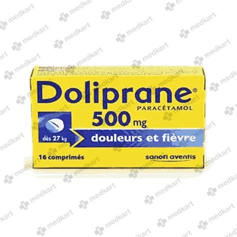 DOLIPRANE 500MG TABLET 10'S Price, Uses, Side Effects & Substitutes ...