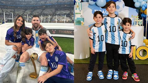 All About Lionel Messi's Children Ciro, Thiago And Mateo