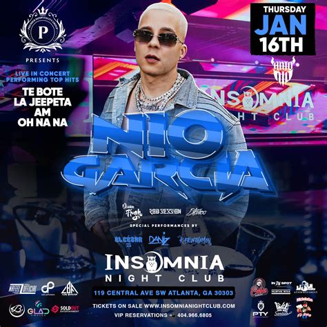 Nio Garcia – General Admission | Insomnia Night Club