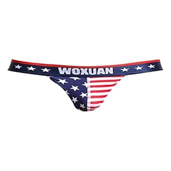 Buy MYADDICTION Mens American Flag Underwear T-Back G-String Thongs ...