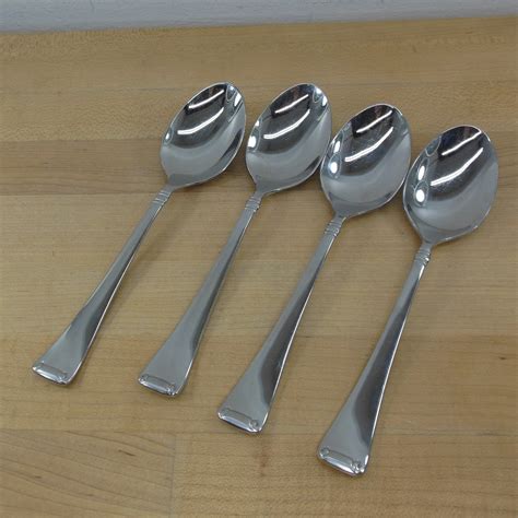 J. A. Henckels Angelico Stainless Flatware - 4 Soup Place Spoons – Olde ...