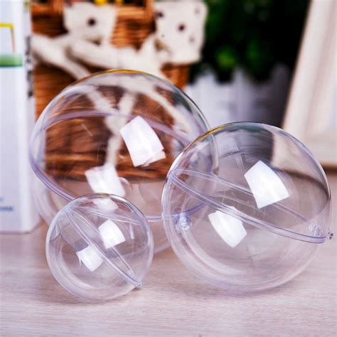 Buy Himaly 20 Pcs 80 mm Clear Ornament Balls DIY Craft Hanging Ball for ...