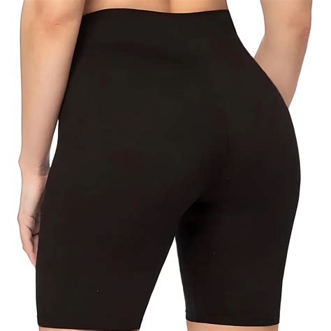 High Waist Biker Shorts With Pockets For Women