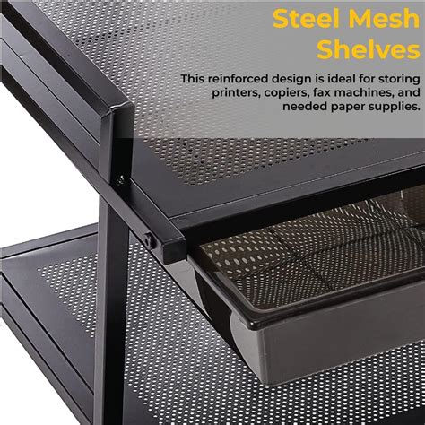Vertiflex Printer Stand with Supply Drawers, Rolling India | Ubuy