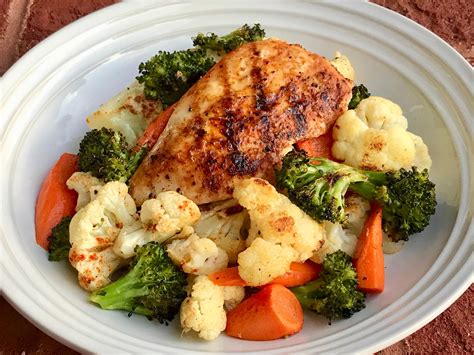 Gourmet Girl Cooks: Grilled Chicken atop a Roasted Vegetable Medley ...