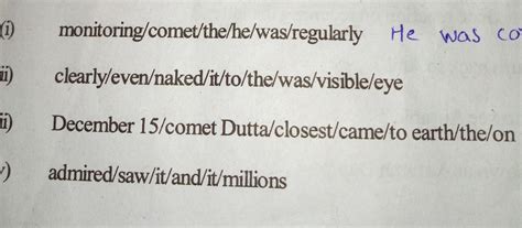 Rearrange the sentence - Brainly.in