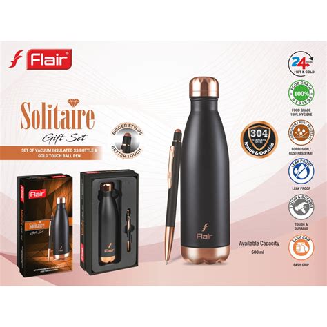 Shop Flair Solitaire Gift Set of Insulated Stainless Steel Bottle ...