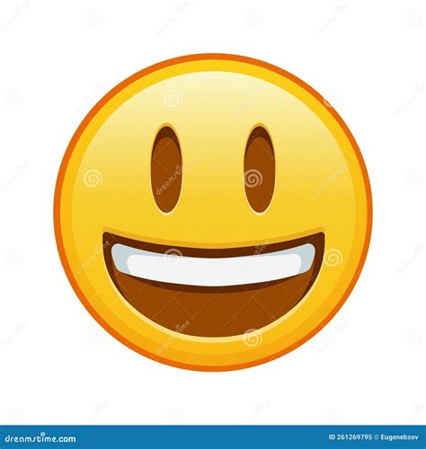 Smiling Face with Open Mouth Large Size of Yellow Emoji Smile Stock ...