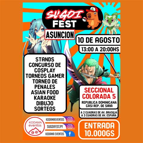 Sugoi FEST ASUNCIÓN, Paraguay, Asunción, Paraguay, Lambare, 10 August ...