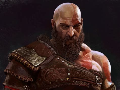 Kratos God of War Ragnarök Art Wallpaper, HD Games 4K Wallpapers, Images and Background ...