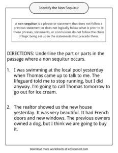 Image result for Example of Non Sequitur