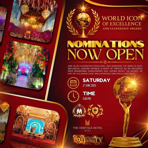 World Icon of Excellence and Leadership Awards 2025, The Heritage Hotel ...