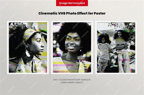 Premium PSD | Cinematic VHS Effect for Poster
