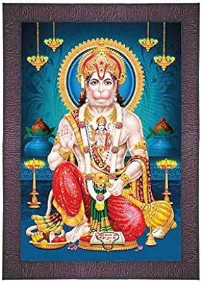 SAF UV Textured 'Krishna ji' (Kanha) Digital Reprint Painting (9.5 ...