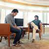 Santhanam and Sethu in a still from the Tamil movie Vaaliba Raja.