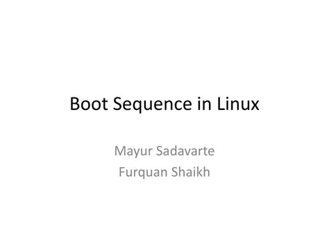 Image result for Linux Boot Sequence Quora
