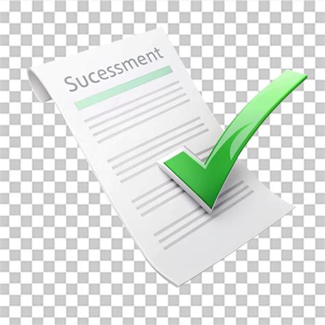 Curved successful payment document isolated on transparent background ...