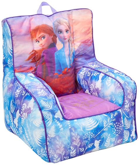 Frozen 2 Kids Nylon Bean Bag Chair with Piping & Top Carry Handle with ...