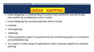 Image result for Linear Mapping Example