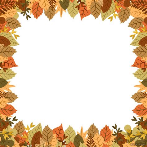 Printable Fall Border Clip Art - Gridgit.com