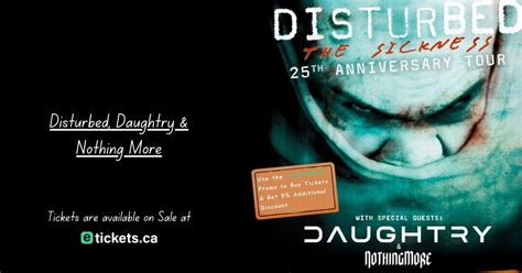 Disturbed, Daughtry & Nothing More, Chase Center, San Francisco, 10 May ...
