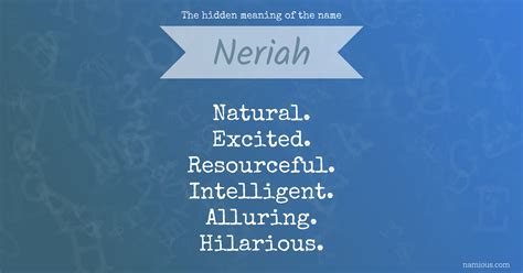The hidden meaning of the name Neriah | Namious
