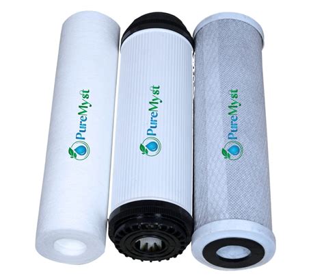 PureMyst 10 Inch Filter Set(PP Spun + Granular Activated Carbon GAC ...