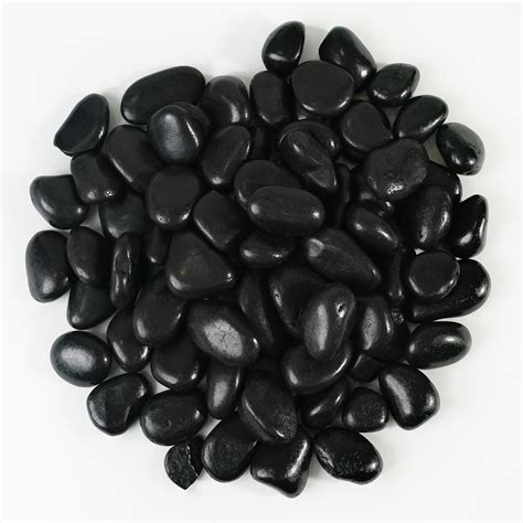 Amazon.com: SOUJOY 15LBS Natural Polished Black River Rocks, 1-2 Inch ...