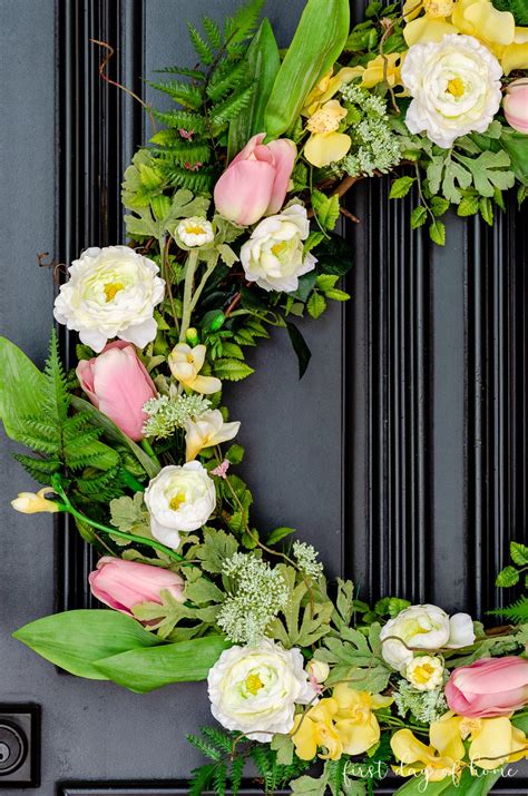 The Secret to Making a DIY Spring Wreath | First Day of Home