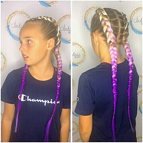 2 Dutch Braids with extensions | Braids with extensions, Dutch braid ...