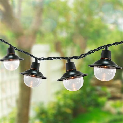 Image result for Lantern Style Outdoor String Lights