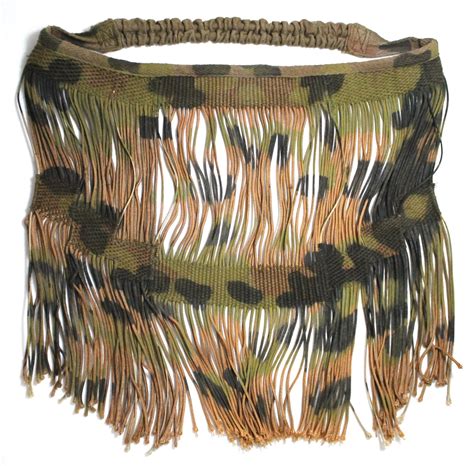 Reproduction WW2 German Waffen SS (Aged) Camouflage Sniper / MG Face Veil Version 1-High Quality ...