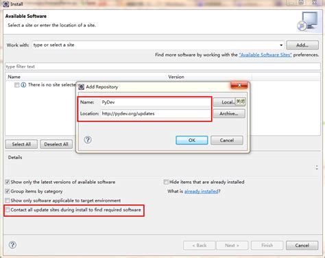 PyDev Install 的图像结果