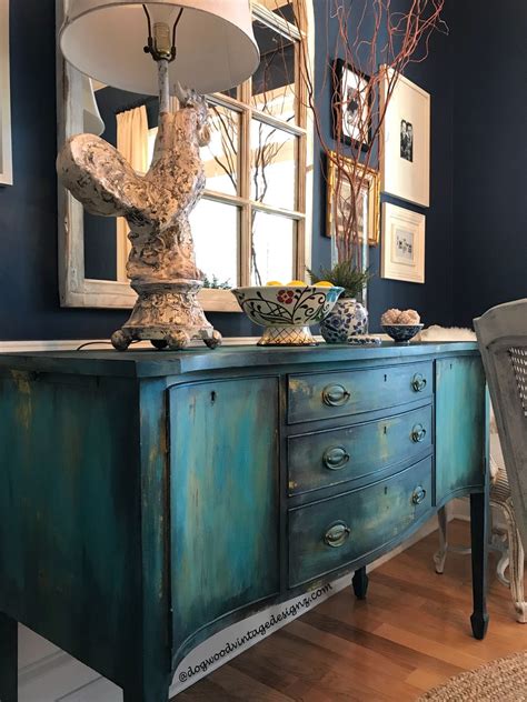 SOLD Hand Painted Antique Server | Etsy | Vintage furniture diy ...